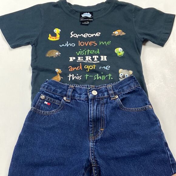 5 PC SHORTS TOMMY SZ 4 TOUGHSKINS 4T CAT JACK 6 SWIM SZ 4/5 SAMSOUSAN POLO SZ 4 - Picture 4 of 16